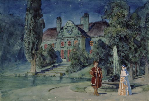 Schlossgarten von Sandomir à Dmitrijewitsch Polenow von Wassili