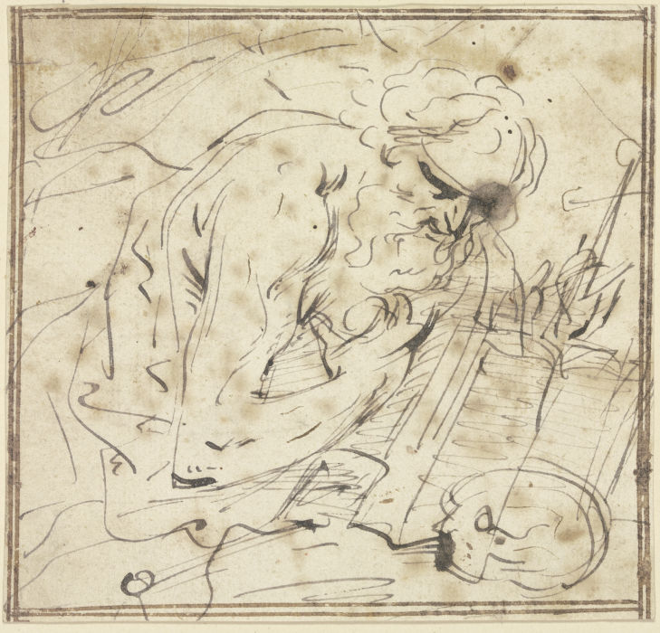 Büßender Heiliger Hieronymus à Domenichino (alias Domenico Zampieri)