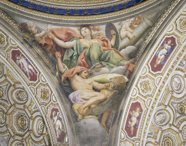 Domenichino / Fortitude / Fresco / 1630 à Domenichino (alias Domenico Zampieri)