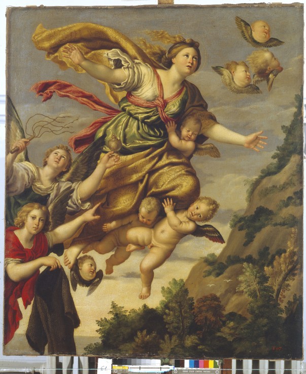 Mary Magdalene Taken up to Heaven à Domenichino (alias Domenico Zampieri)