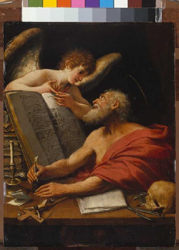 Saint Mathieu et l'ange à Domenichino (alias Domenico Zampieri)