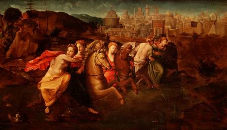 Cloelia: and the Virgins fleeing from the Field of Porsenna à Domenico Beccafumi