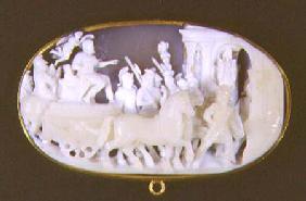 The Arrival of Cosimo I de'Medici (1519-74) in Siena, cameo, Italian