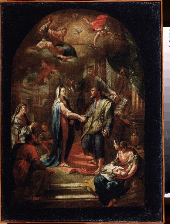 The Marriage of Mary and Joseph à Domenico Corvi