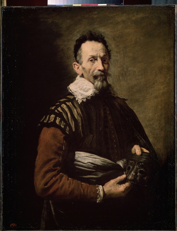 Portrait of an Actor (Claudio Monteverdi, Tristano Martinelli or Francesco Andreini) à Domenico Fetti