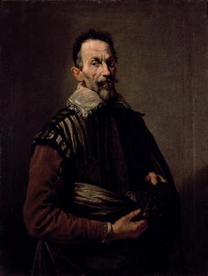 Portrait of Claudio Monteverdi (1567-1643) (oil on canvas) à Domenico Fetti