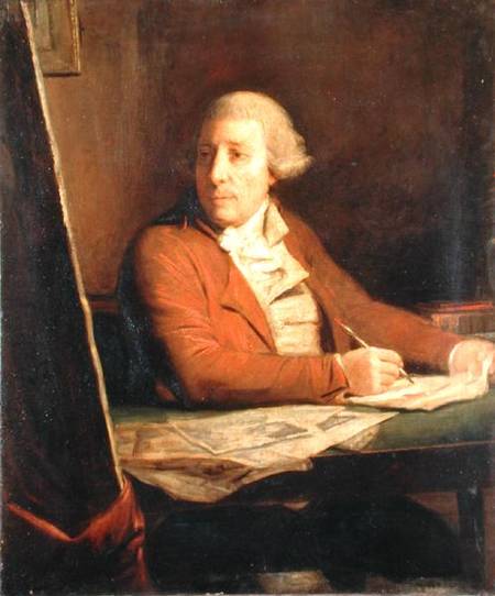 Portrait of Francesco Bartolozzi à Domenico Pellegrini