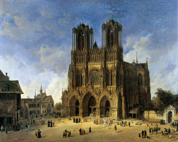 La cathédrale de Reims. à Domenico Quaglio