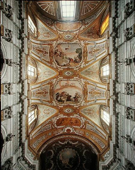 The vault of the nave and part of the cupola (photo) à Domenico Rossi