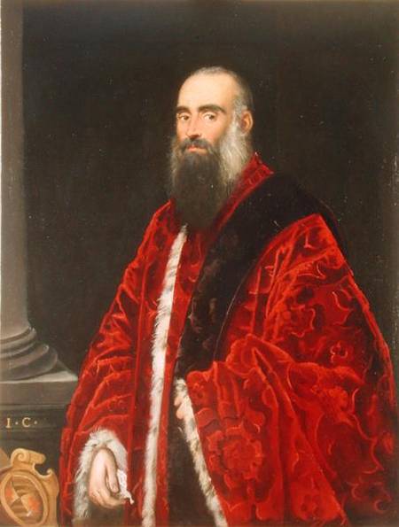 Portrait of a Contarini Procurator à Domenico Tintoretto