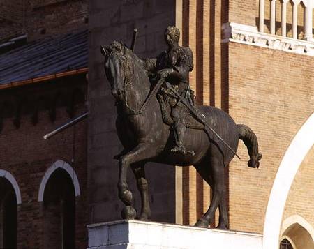 Equestrian portrait of Gattamelata à Donatello