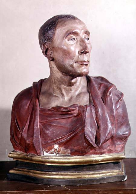 Portrait bust of the condottiere Niccolo da Uzzano (1359-1431) à Donatello