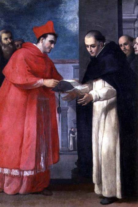 A Cardinal Gives a Bull to a Dominican Saint à Donato Mascagni