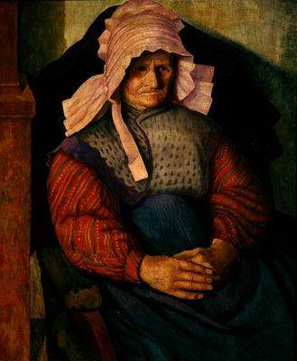 Mrs Box, 1919 (oil on canvas) à Dora Carrington