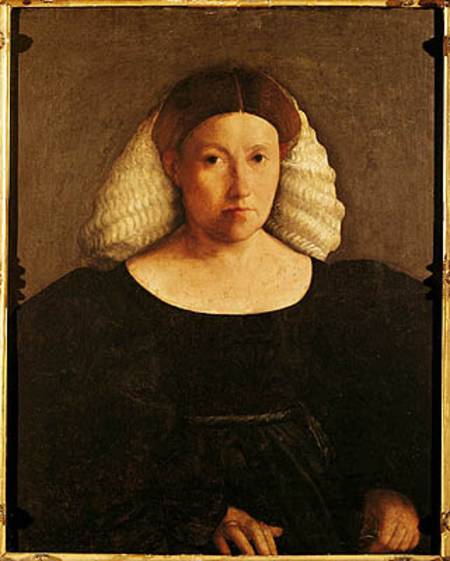 Portrait of a Woman with a White Hairnet à Dosso Dossi