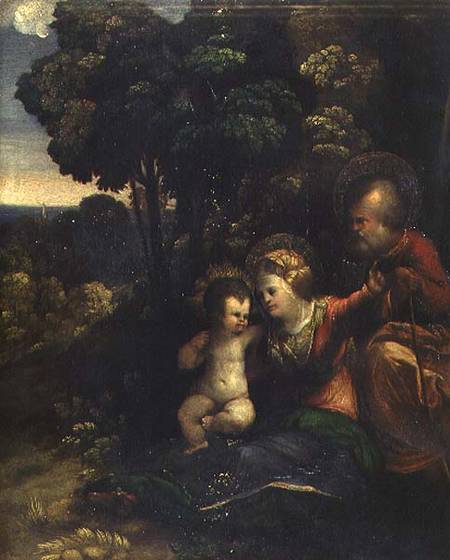 Rest During the Flight into Egypt à Dosso Dossi