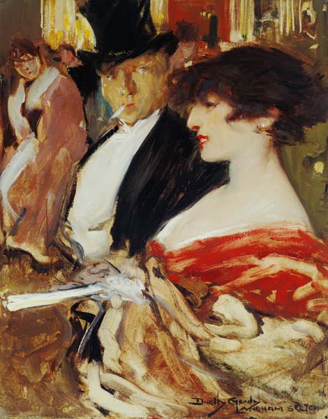 At the Opera à Dudley Hardy
