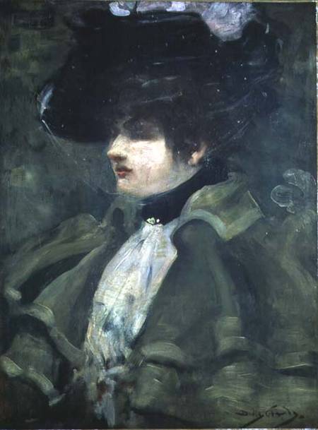 Portrait of Sarah Bernhardt (1844-1923) à Dudley Hardy
