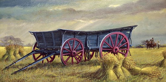 The Blue Wagon (oil on canvas)  à Dudley  Pout