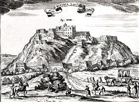 Bietala, fortress of Lama the Great, Kingdom of Lhassa,illustration from ''La Chine illustree'' Atha