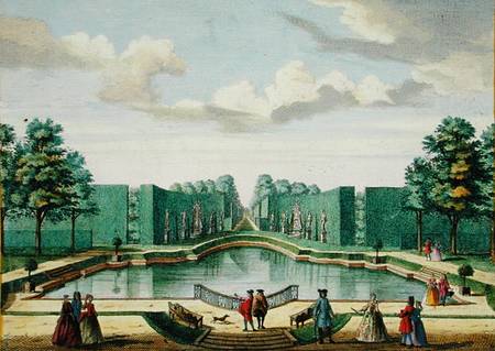 View from the bower over the great lake, from 'Het Zeganplant Kennemerlant', by Hendrick de Leth and à École néerlandaise