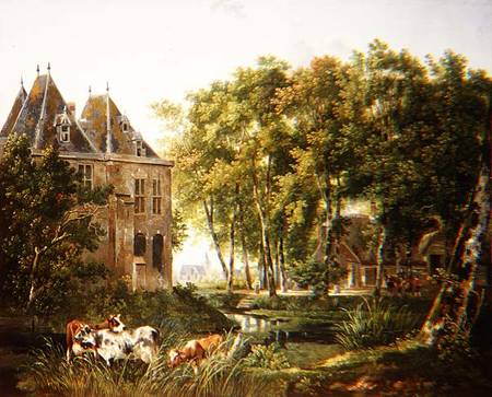 The Village Pond à École néerlandaise