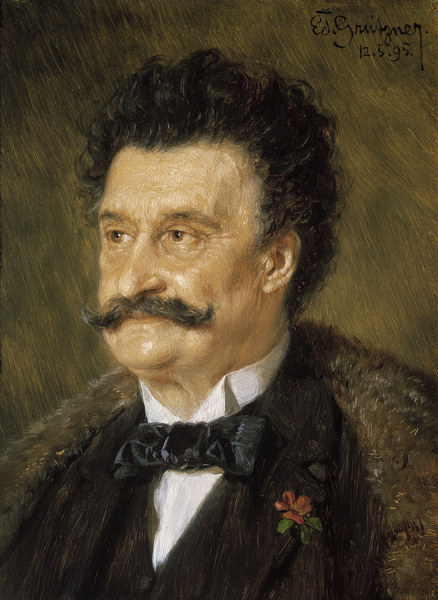 Johann Strauss II, portrait à E. Grützner