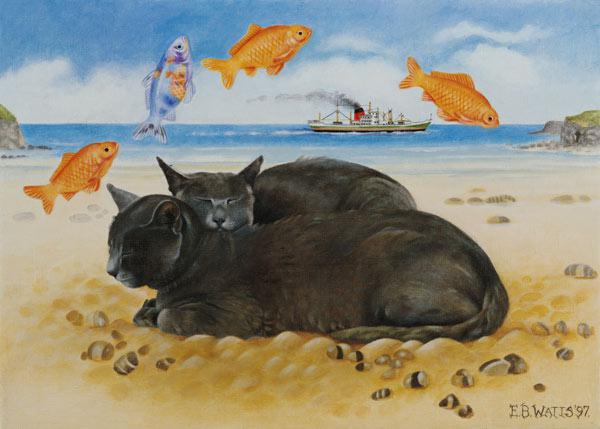 Fish Dreams, 1997 (acrylic on canvas) 
