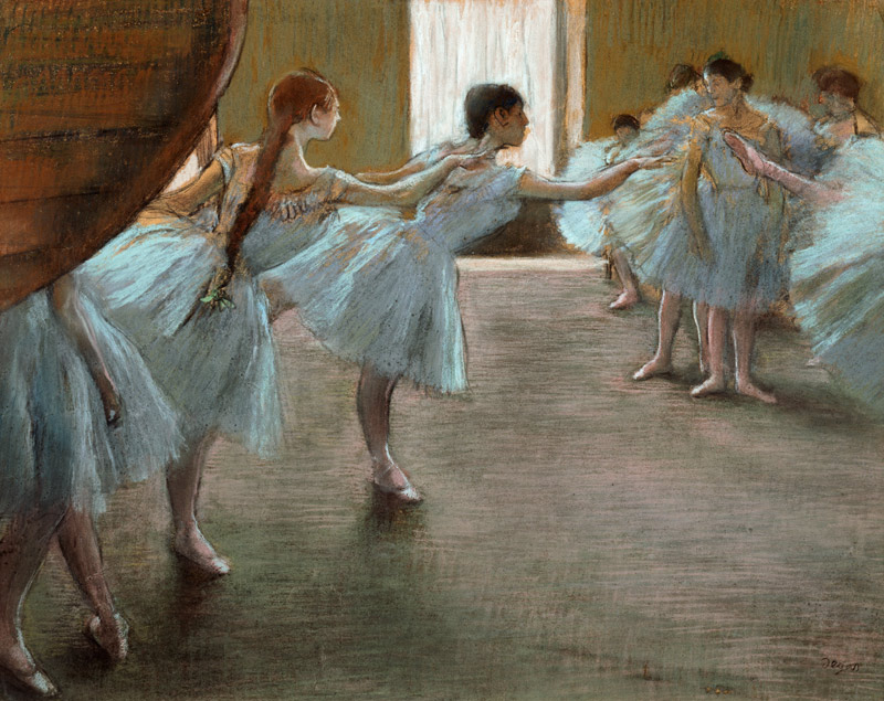 Danseuses en répétition à Edgar Degas