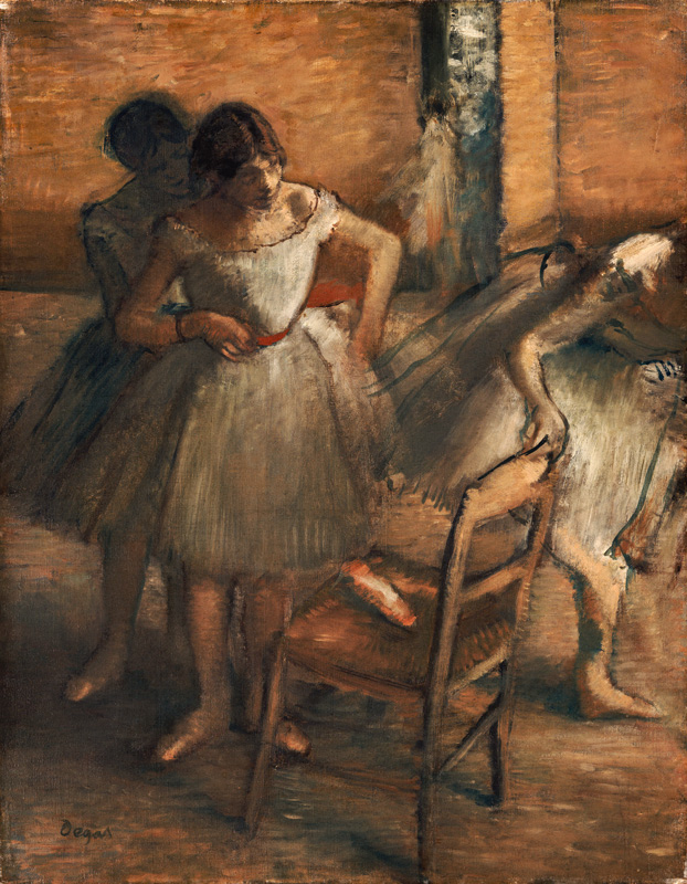 Dancers, 1895-1900 (oil on canavs) à Edgar Degas