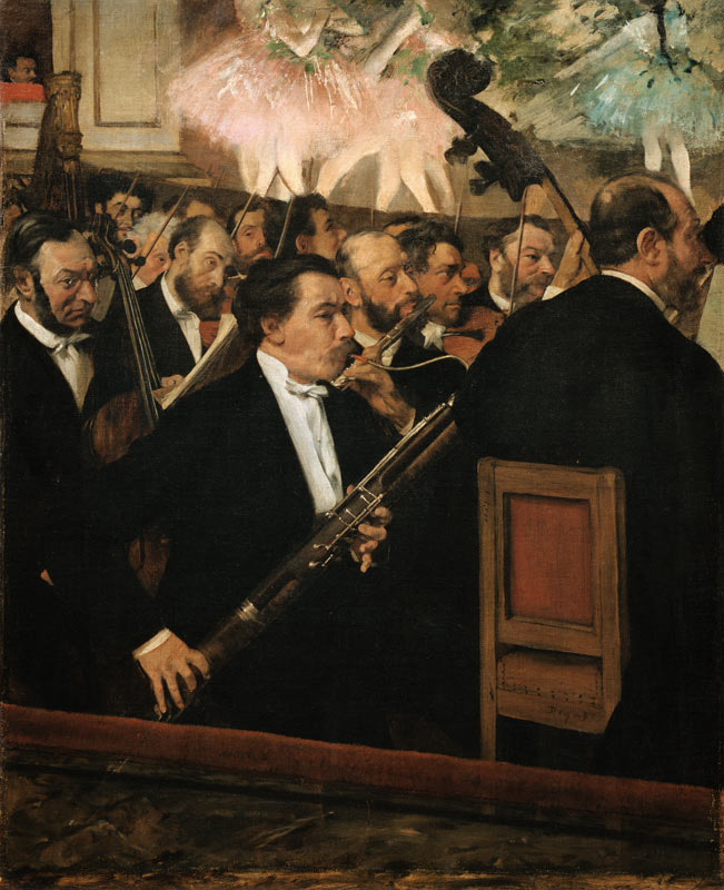 l'orchestre de l'opéra à Edgar Degas