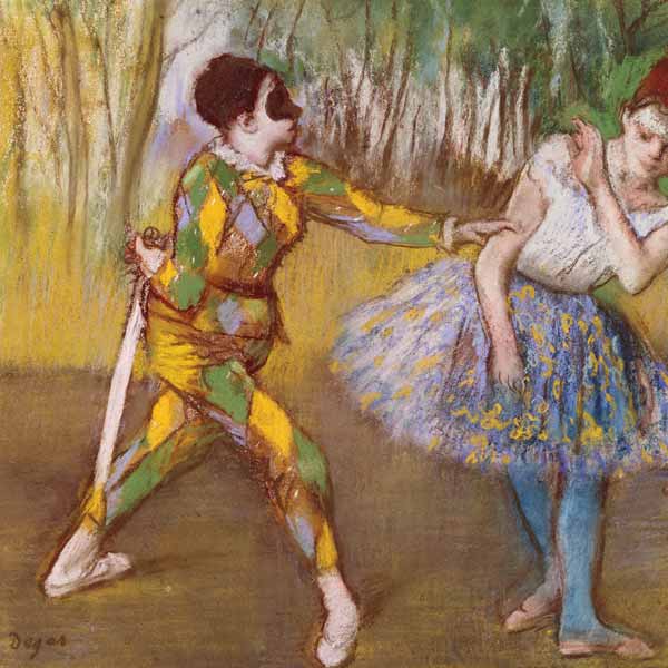 Harlequin et Columbine à Edgar Degas