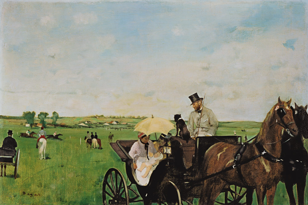 Carriage at a race à Edgar Degas