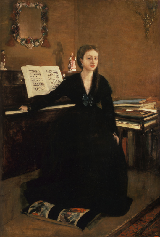 Madame Camus au Piano. à Edgar Degas