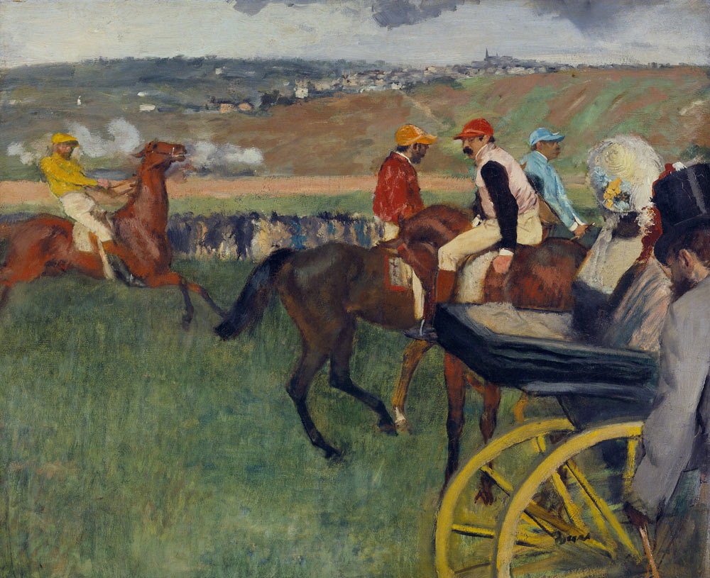 Racecourse à Edgar Degas