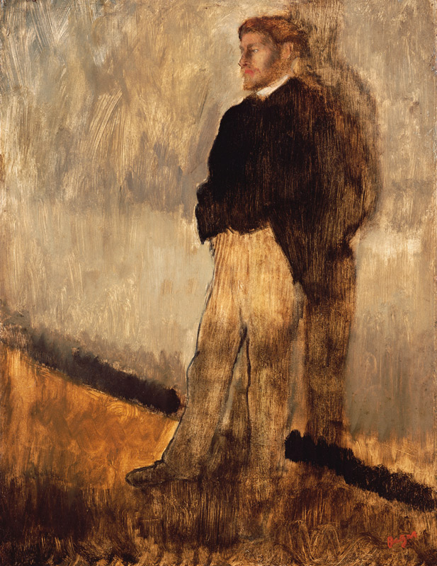Portrait of a Man Standing with his Hands in his Pockets (Study for l''Interieur) 1868-69 à Edgar Degas