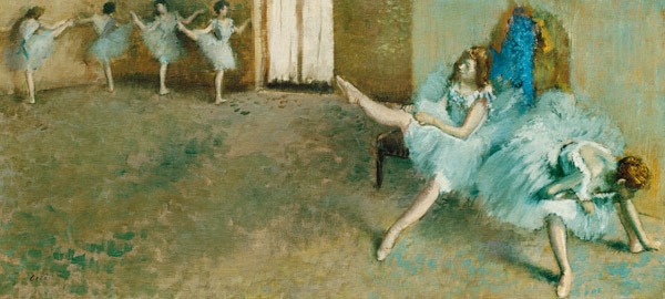 Dancers before their entrance à Edgar Degas
