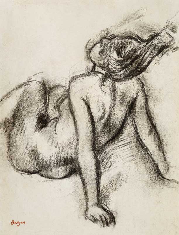 Woman having her hair styled à Edgar Degas