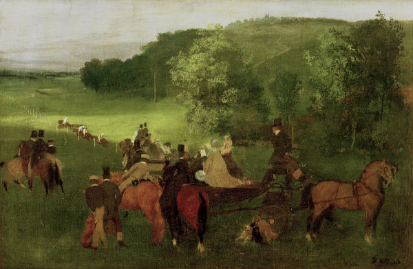 The Racecourses à Edgar Degas