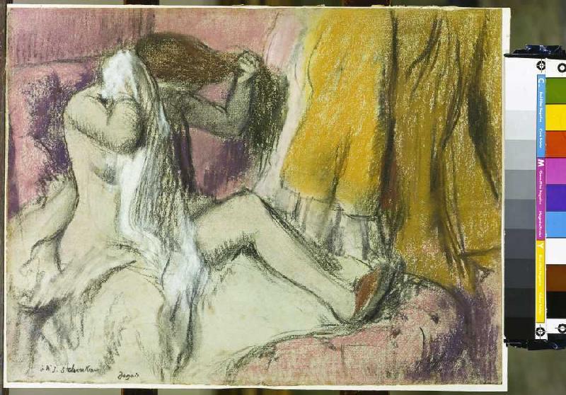 après le bain à Edgar Degas