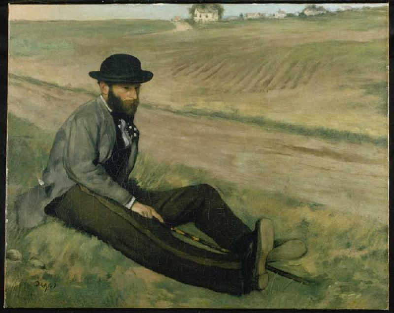 portrait d'Eugene Manet. à Edgar Degas