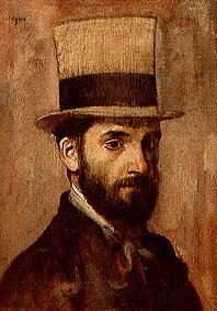 portrait du peintre Leon Bonnat. à Edgar Degas