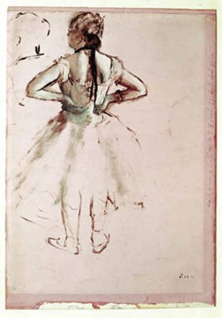 Dancer viewed from the back à Edgar Degas