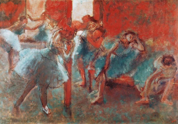 Dancers at Rehearsal à Edgar Degas
