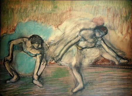 Two Dancers Resting à Edgar Degas