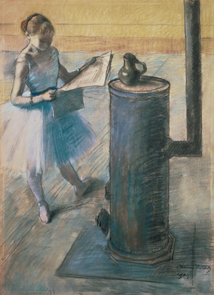 Danseur lisant à Edgar Degas