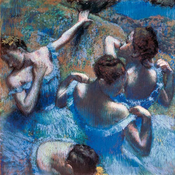Danseuses en bleu à Edgar Degas
