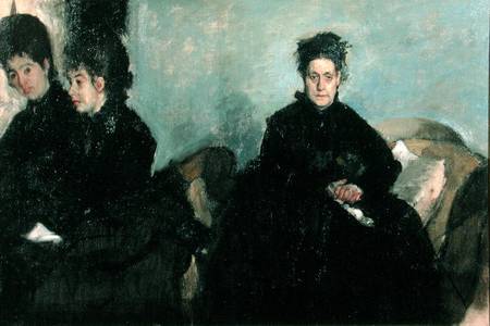 The Duchess de Montejasi and her daughters Elena and Camilla à Edgar Degas