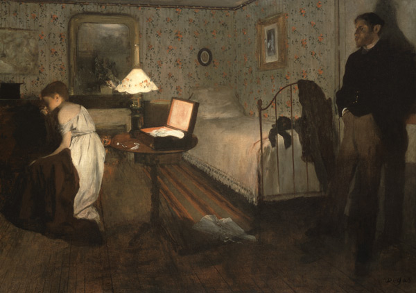 The Interior (Rape Scene) à Edgar Degas