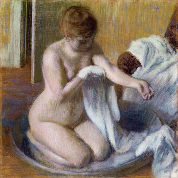 Femme au tub à Edgar Degas
